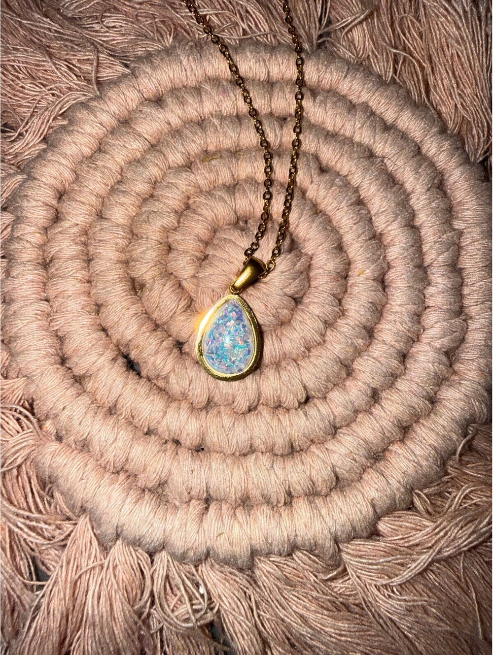 Opalite Necklace 8" Chain